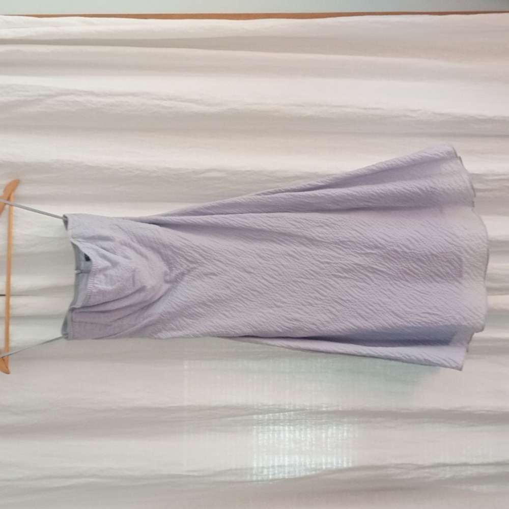 J CREW Women's Blue long strapless dress 100% Cotton